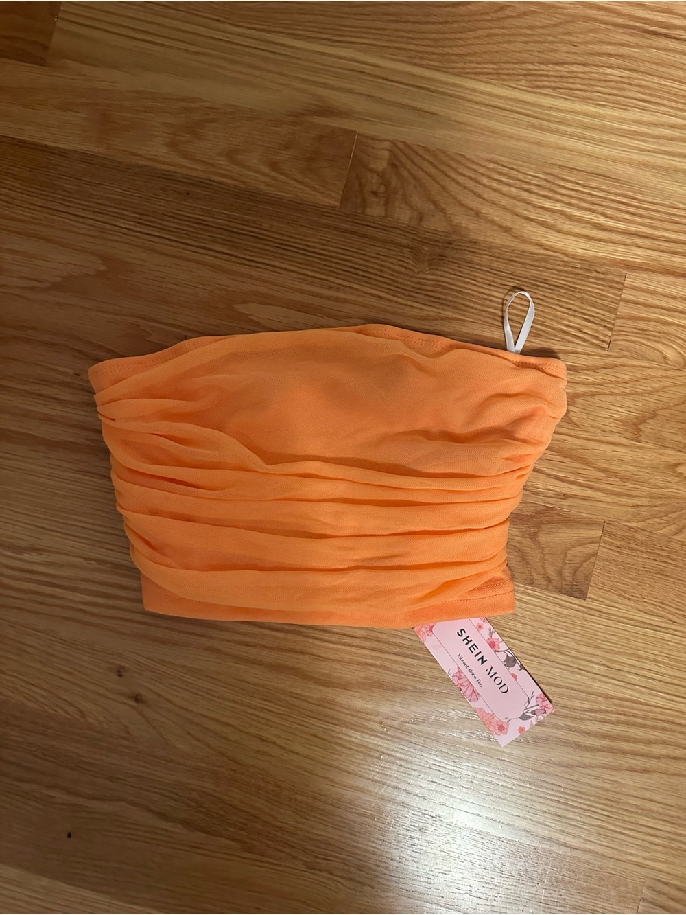 SHEIN Orange Tube Top